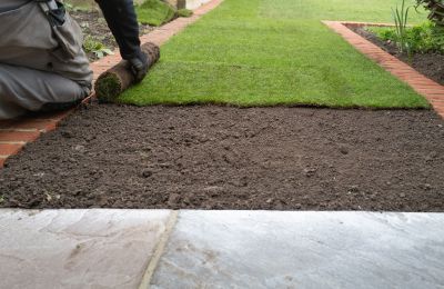 Lawn Regrading Process